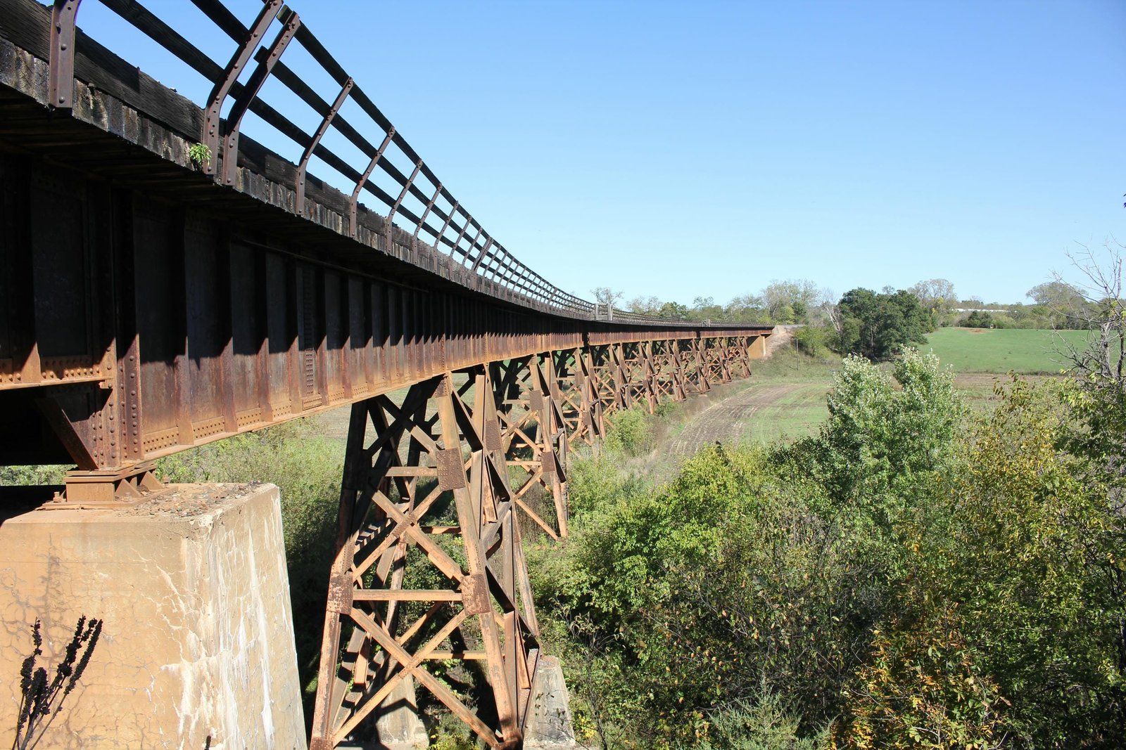 Looking east